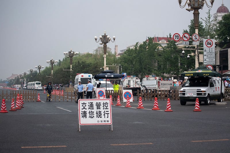 今年十月一日是中共建政70周年,8月下旬,北京城进入“十一”安保模式。(资料图/法新社)